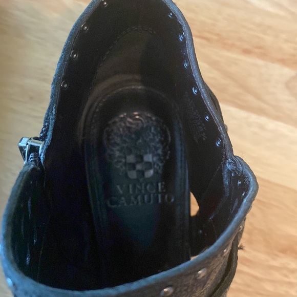 Vince Camuto Studded Biker Buckle Calley Booties - Picture 9 of 15